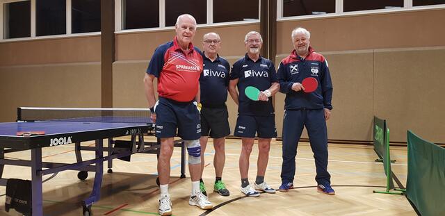 Von links: Walter Bachler (73), Roland Kupetz (71), Gottfried Brunner (72) und Gerhard Geyregger (63). Nicht am Foto: Josef Dreiling (75) und Walter Kartusch (67). | Foto: Privat