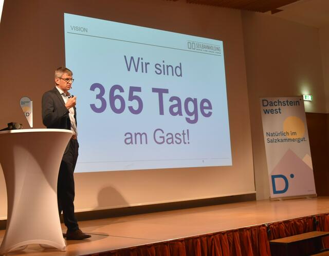 OÖ Seilbahnholding-Geschäftsführer Rupert Schiefer präsentiert die neue Strategie. | Foto: OÖ Seilbahnholding