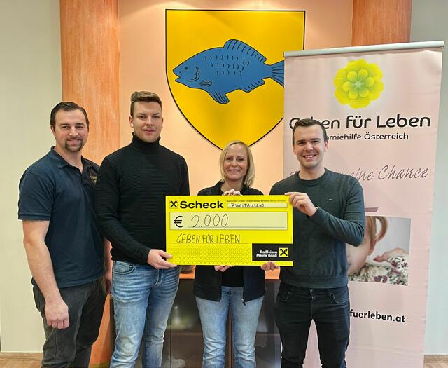 StR Thomas Bäuml, Michael Höpp, Katharina Palatzky, Jugend-GR Jakob Kallinger | Foto: Stadtgemeinde Fischamend