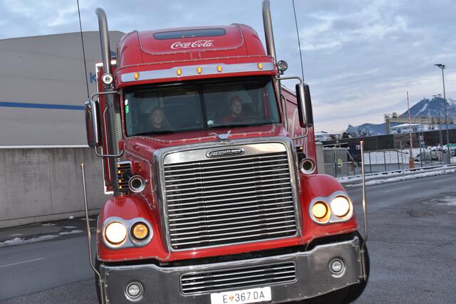 Der Coca-Cola Weihnachtstruck in Salzburg. | Foto: Philip Steiner