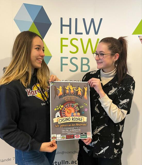 Die Schüler bereiten bereits den Abschlussball vor. | Foto: HLW/FSW/FSB Tulln