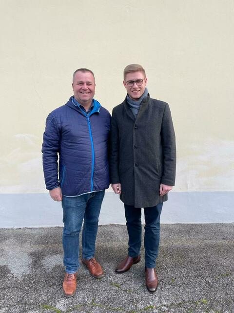Bgm. Gerhard Klepits mit Patrik Fazekas in Hannersdorf | Foto: ÖVP