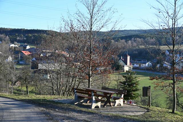 Rastplatz mit Blick auf Landschach