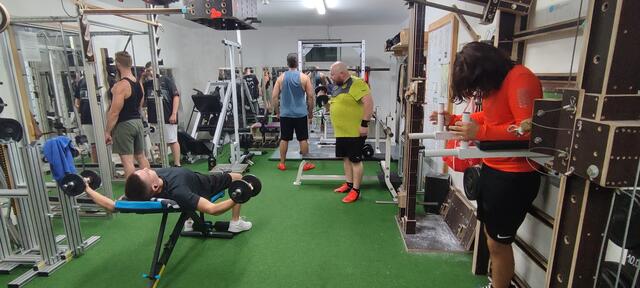 Trainingsbetrieb im Fitnessraum. | Foto: Michael Retzinger