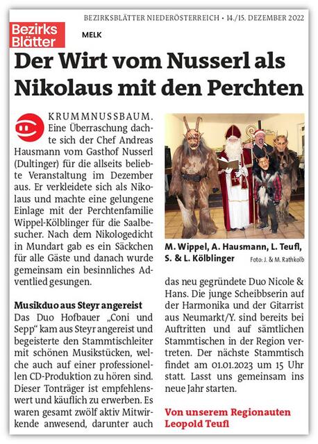 Daaanke liebe Redaktion Melk für diesen Druck in der Zeitung. *frreeeu* | Foto: Leo. Teufl - Regionaut