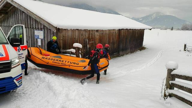 Erneute Suchaktion an der Salzach | Foto: Österreichische Wasserrettung Landesverband Salzburg