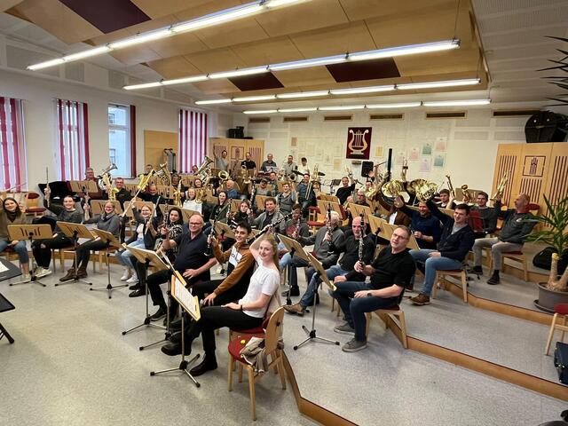 Die Stadtkapelle Bad St. Leonhard probt schon fleißig für das Neujahrskonzert am 1. Jänner 2023.  | Foto: Privat