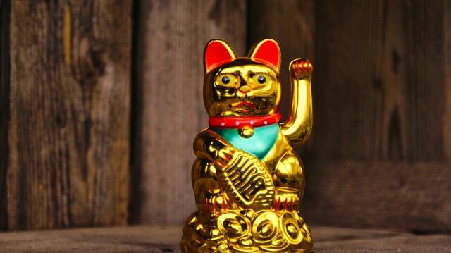 Die Katze winkt in Japan und China Gäste ins Haus. | Foto: Symbolbild - pixabay
