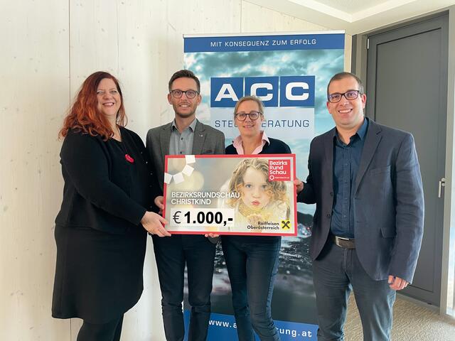 Werbeberaterin Petra Stix mit den Geschäftsführern Mario Adam, Eva Gebetsroither-Blaschek und Alexander Einschwanger (v.l.). | Foto: Cserkits