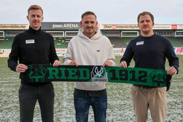 SVR-Sportdirektor Thomas Reifeltshammer, Marcel Ziegl und SVR-Sportvorstand Wolfgang Fiala. | Foto: SVR/Schröckelsberger