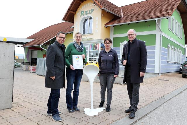 v. l: Hans Moser, Barbara Schauer, Maria Bell und Günther Baschinger
| Foto: Andreas Maringer