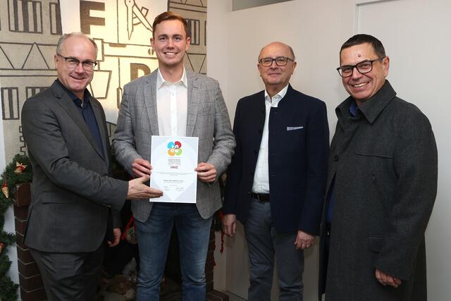 v. l.: Günther Baschinger, Thomas und Alfred Rosner und Hans Moser
| Foto: Andreas Maringer