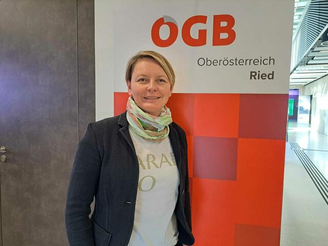 Martina Reischenböck, Regionalvorsitzende ÖGB Ried. | Foto: ÖGB Ried