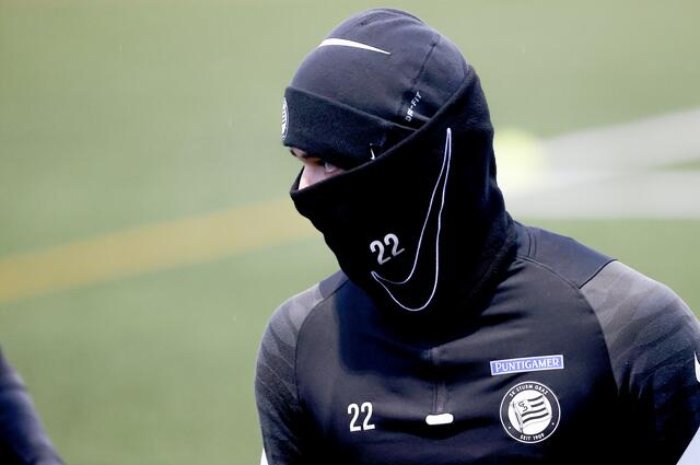 "Ninja" Jusuf Gazibegovic beim Trainingsstart des SK Sturm Anfang Jänner | Foto: GEPA