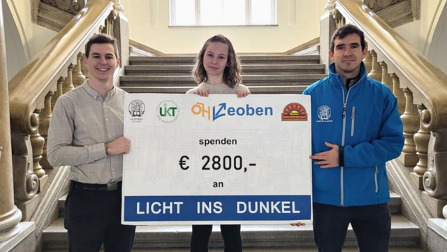Studierende sammelten.: Fortgehen für Licht ins Dunkel - Leoben