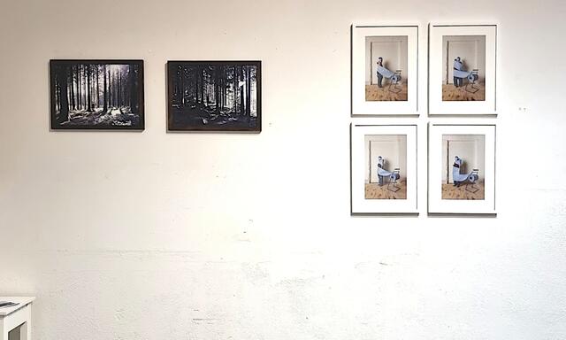 Arbeiten von Katharina Acht und Violetta Wakolbinger im Kunstbahnhof | Foto: Marcel Ambrusch