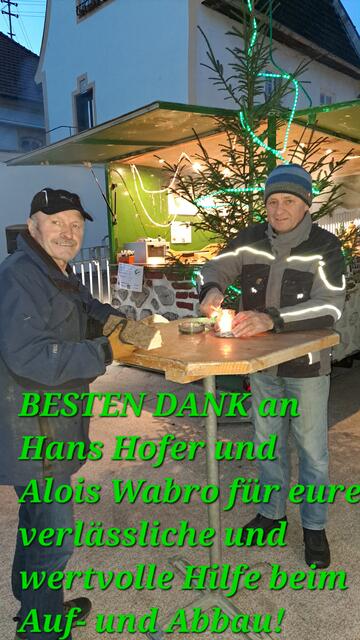 Besten Dank an Hans Hofer und Alois Wabro für eure verlässliche und wertvolle Hilfe beim Auf- und Abbau des Standes! | Foto: SMB