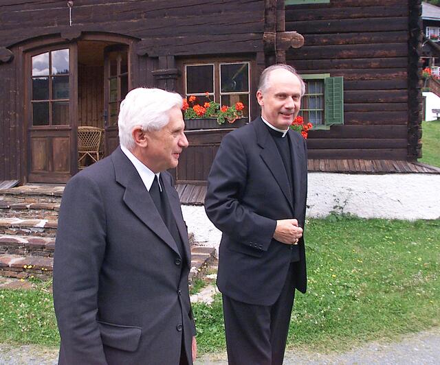 Kardinal Ratzinger zu Besuch in Kärnten, Forsthaus Flattnitz | Foto: Diözesan-Pressestelle
