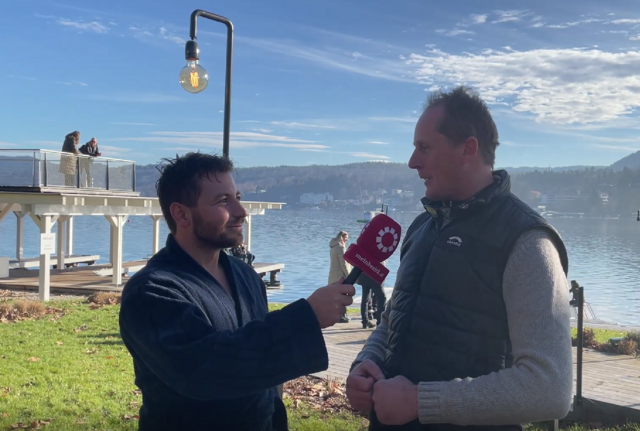 Werner Uran zeigte sich vom Event und den Menschen vor Ort begeistert | Foto: MeinBezirk.at