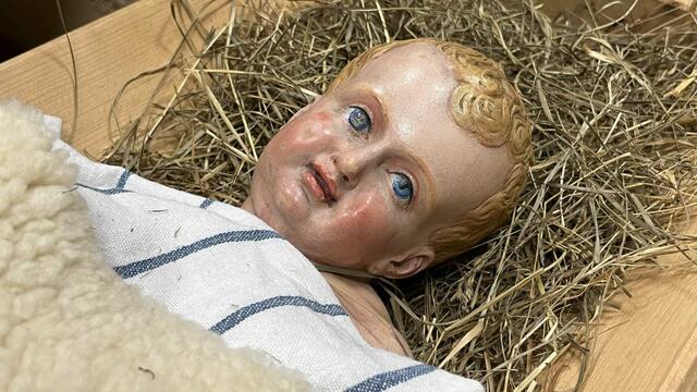 Die Figur des Jesuskindes wurde aus Lainz gestohlen. | Foto: Gerstbach
