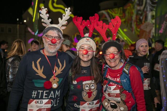 Beim IKB Silvesterlauf darf auch gelacht werden | Foto: Haller