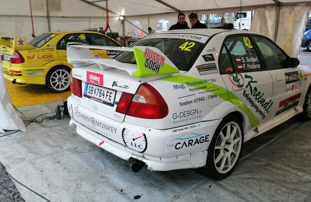 Der Mitsubishi EVO VI von Simon Seiberl und Florian Haderer. 