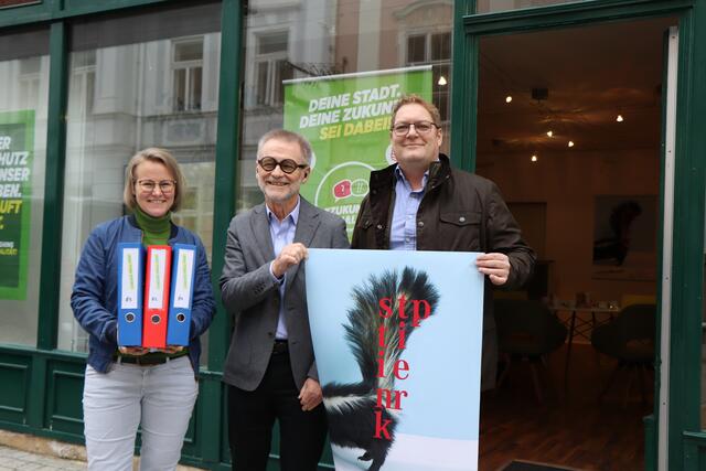 Stadträtin Christina Engel-Unterberger, Wilhelm Maurer und Jürgen Komma. | Foto: Franziska Pfeiffer
