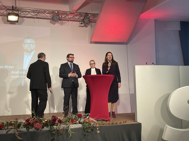 Andreas Danner (Spitzenkandidat im Bezirk Scheibbs), Petra Irschik (Spitzenkandidatin im Bezirk Melk) und Kerstin Suchan-Mayr (Spitzenkandidatin im Bezirk Amstetten)