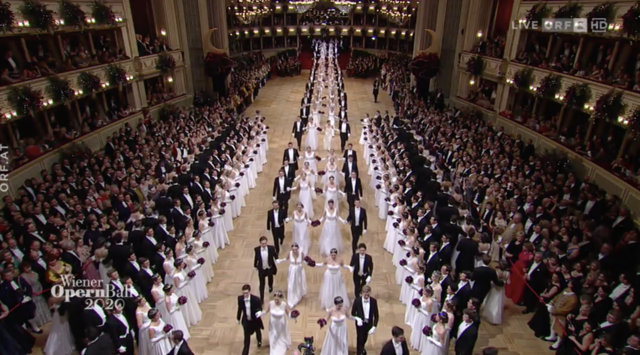 Die Wiener Staatsoper verwandelte sich wieder in den schönsten Ballsaal der Welt.  | Foto: orf.at
