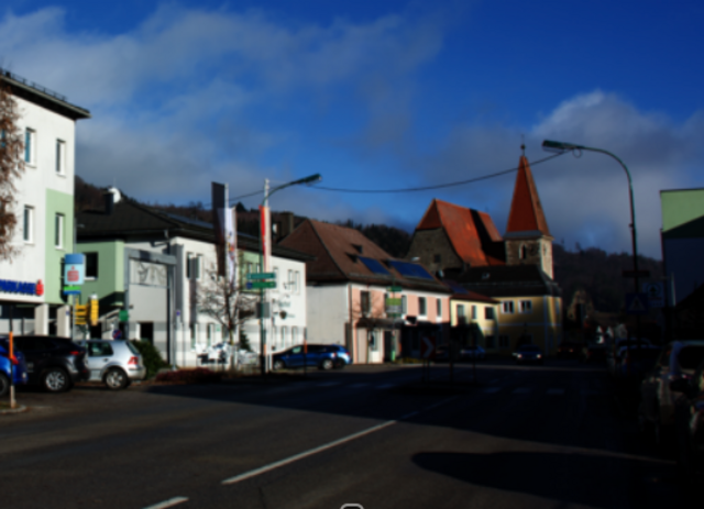 Rabenstein Riedstraße Damals und Heute: Marktplatz Rabenstein - Pielachtal
