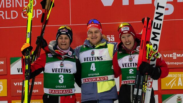 Johannes Lamparter konnte beim Weltcup in Estland am Samstag über seinen ersten Saisonsieg jubeln.  | Foto: ÖSV/Derganc