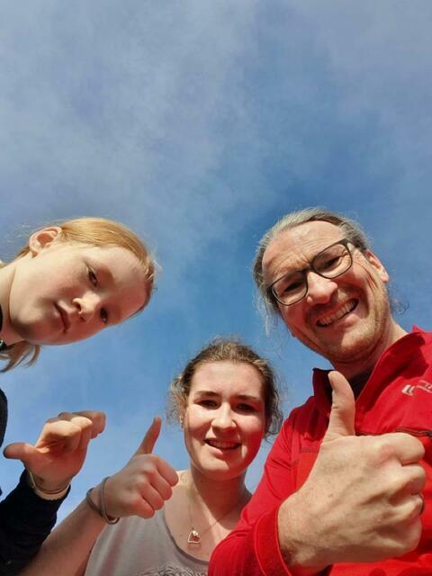 Mit dabei: Familie Stöllnberger vom Helopal-Team.