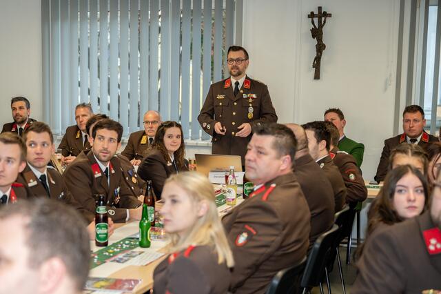 Kommandant HBI Christian Lanzmaier zog Bilanz über das vergangene Jahr. | Foto: BI d.V. Stefan Riemelmoser