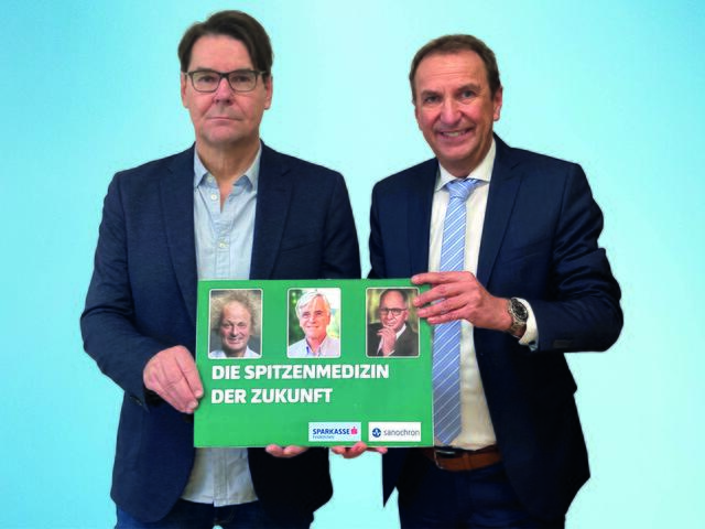 Mag. Kurt Lackenbucher, MAS und Sparkassendirektor Gerhard Greimer laden zur Veranstaltung mit
renommierter Experten und Mediziner | Foto: Sparkasse Feldkirchen