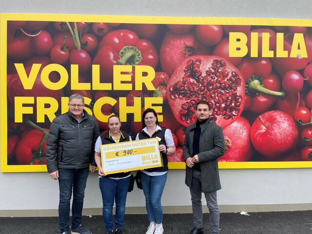 Ein großer Betrag für den guten Zweck: Hier wurde die Spende an die Gemeinde übergeben. | Foto: Gemeinde Wies