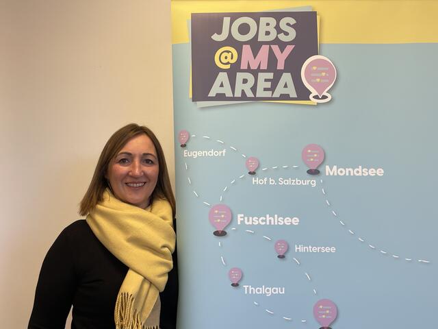 Die Gründerin der neuen Job-Plattform Nicole Kermec in Hof bei Salzburg. | Foto: Emanuel Hasenauer