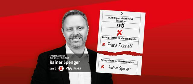 Rainer Spenger, SPÖ. | Foto: SPÖ Bezirk WRN