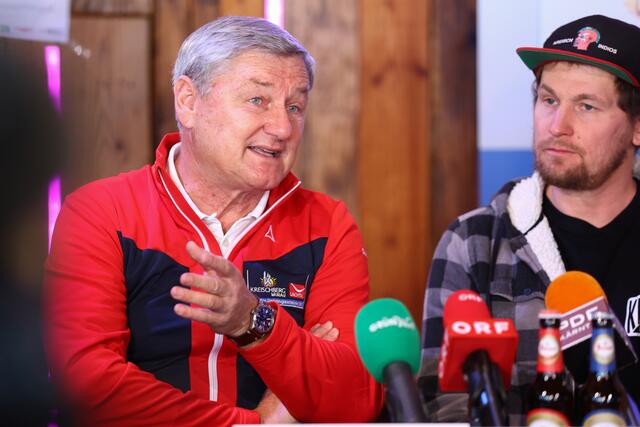 Kreischberg-Chef Karl Fussi (l.) freut sich über Rekordbesuch. | Foto: GEPA pictures