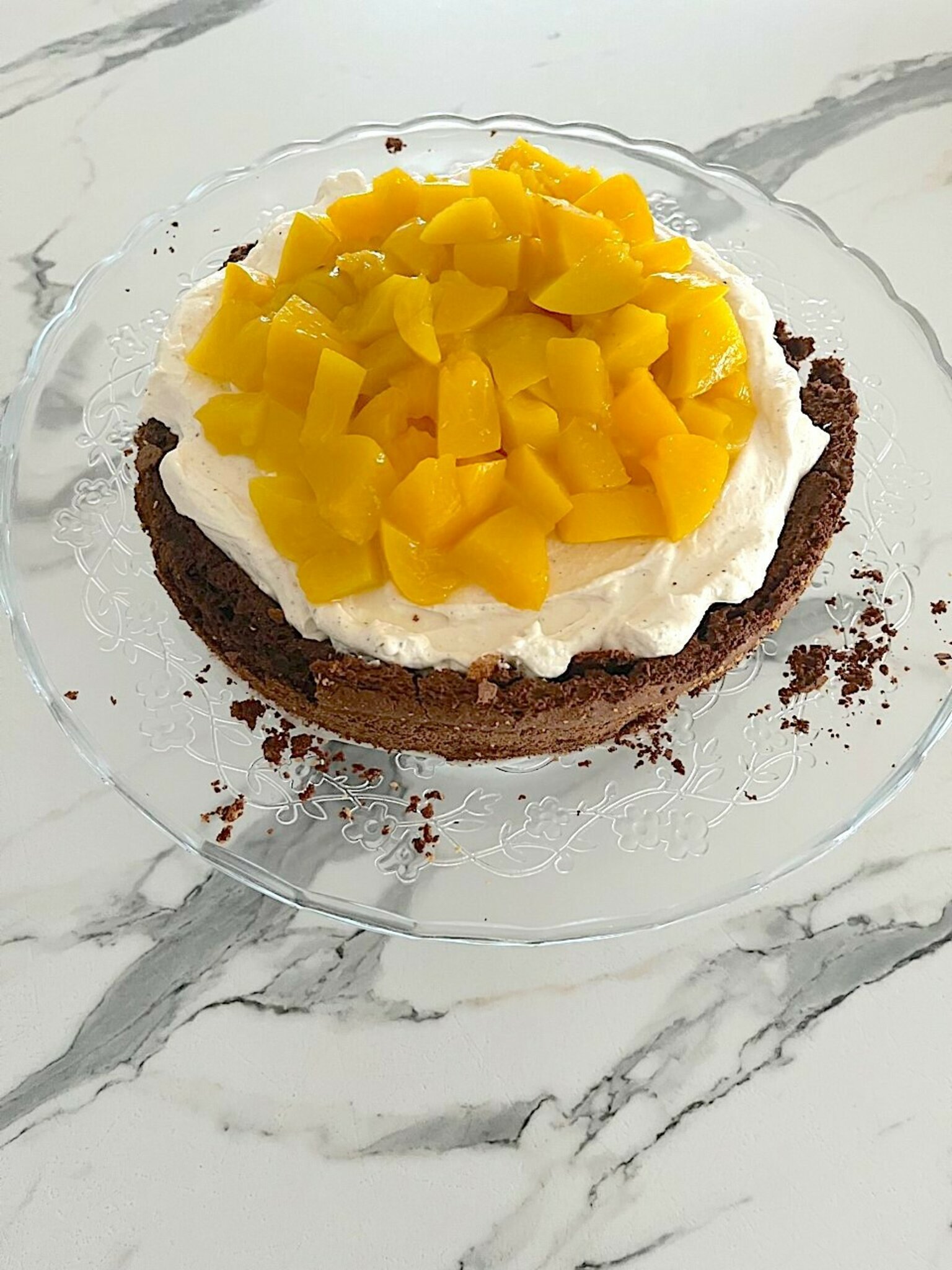 Rezepttipp: Schokokuchen mit Mascarponecreme und Obst - Krems
