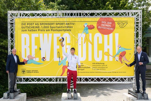 Felix Weigel, Obmann Post SV (l.) kann die Folgen des Projektstopps "noch nicht einschätzen". | Foto: POST AG/Lorenz Seidler