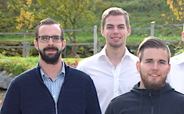 v.l.: Christoph Prinz, Dominik Hauer und Manuel Holzmann sind Mitarbeiter im Unternehmen. | Foto: Multidata