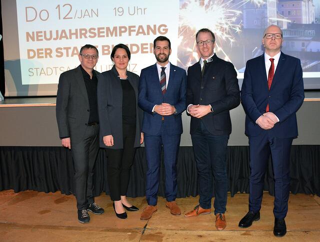 Christoph Thoma, Monika Vonier, Simon Tschann, Christian Gantner, Gerd Wegeler (v. l.) | Foto: Dietmar Hofer
