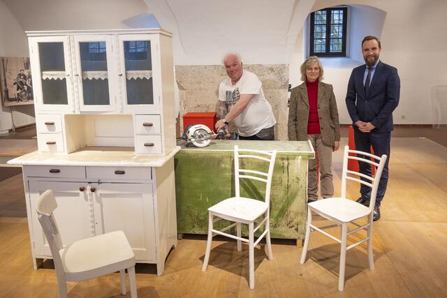 Aktuell wird am Wiederaufbau der Dauerausstellung im Stadtmuseum Burg gearbeitet.  | Foto: Stadt Wels