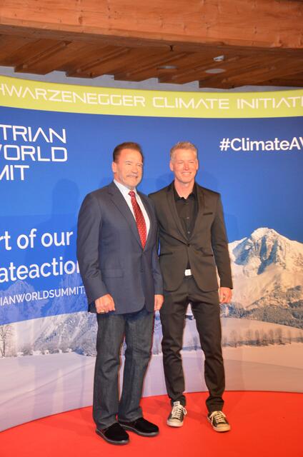 Arnold Schwarzenegger mit seinem Neffen Patrick Knapp-Schwarzenegger. | Foto: Schilling