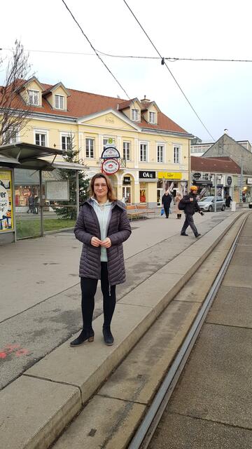"Die Sanierung der Gleiskörper und der Weiche sollte für eine Umgestaltung genützt werden", sagt Johanna Sperker. | Foto: BV Hietzing