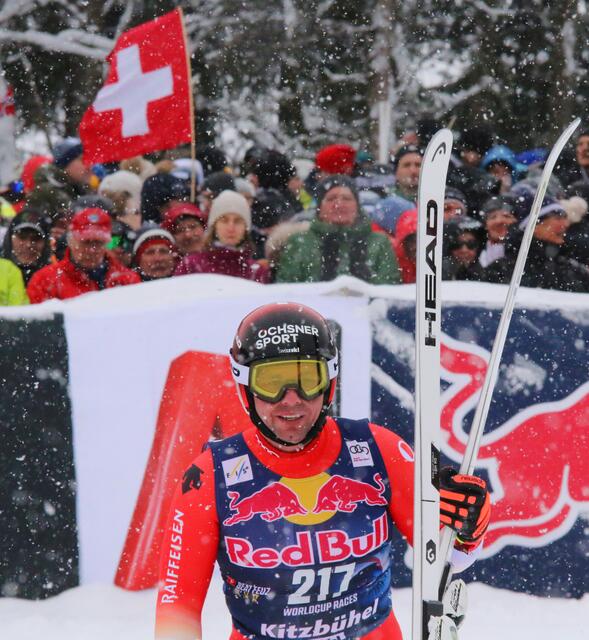 Nach 217 Weltcuprennen ist Schluss - Beat Feuz beendete in Kitzbühel mit der "Ehren-Startnummer" 217 eine eindrucksvolle Karriere 