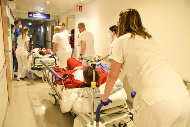 Triage der Verletzten | Foto: KH BB Eisenstadt