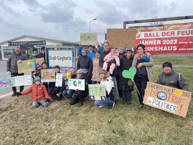 Bei der Demonstration in Groß Siegharts | Foto: Daniel Schmidt