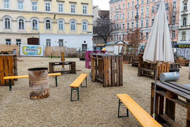 Die kulturell bespielte Baulücke galt im Sommer 2021 als Hotspot im Bezirk.  | Foto: Markus Spitzauer