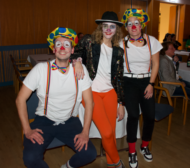 Clowns dürfen natürlich im Fasching nicht fehlen.